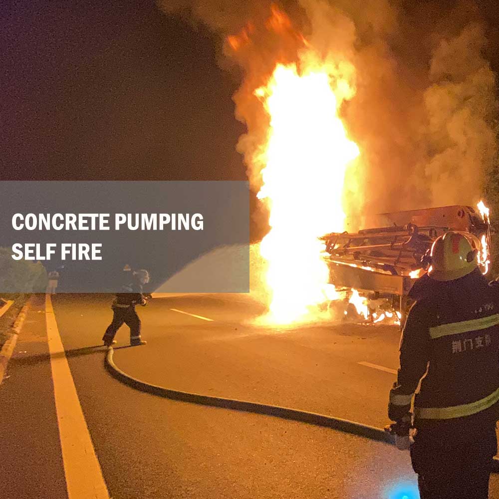 concrete pumping self fire