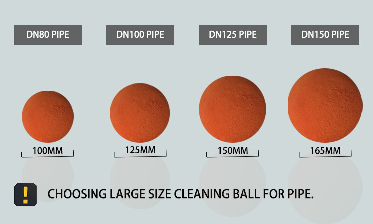 sponge clean ball for concrete pipe