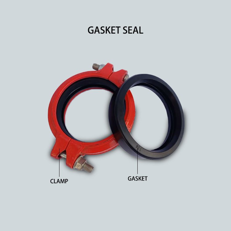 Clamp coupling gasket seal