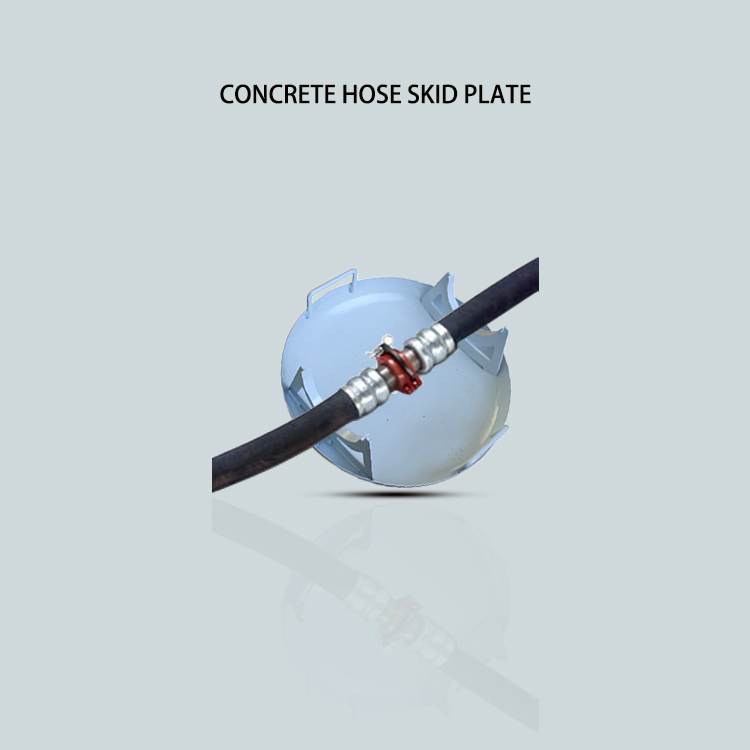 concrete pumping hoses skid plate disc pan