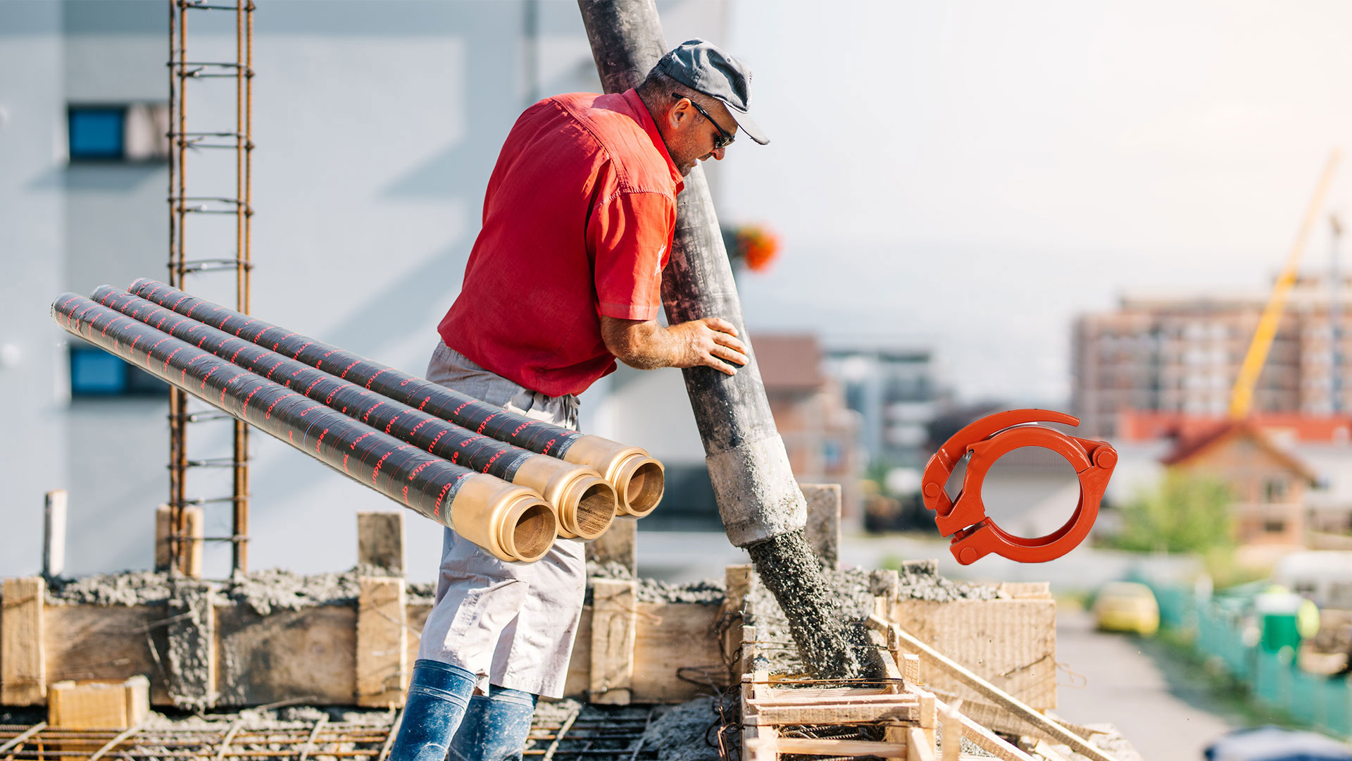 concrete pumping hoses for pouring
